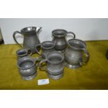 Pewter Tankards and Jugs