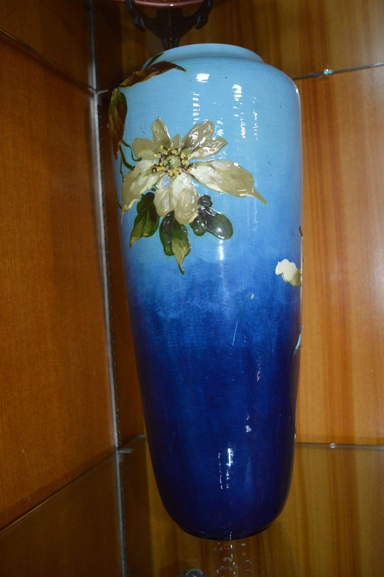 Large Leeds Pottery Art Nouveau Floral Vase - Image 4 of 8