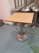 * 6 x S/S pedestal bases with square tops