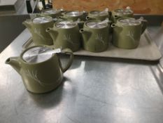 * 9 x for life tea pots