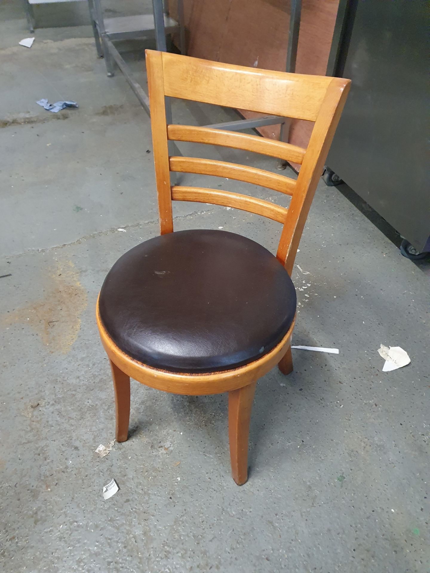 * 8 x chairs - brown pads