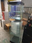 * glass cabinet