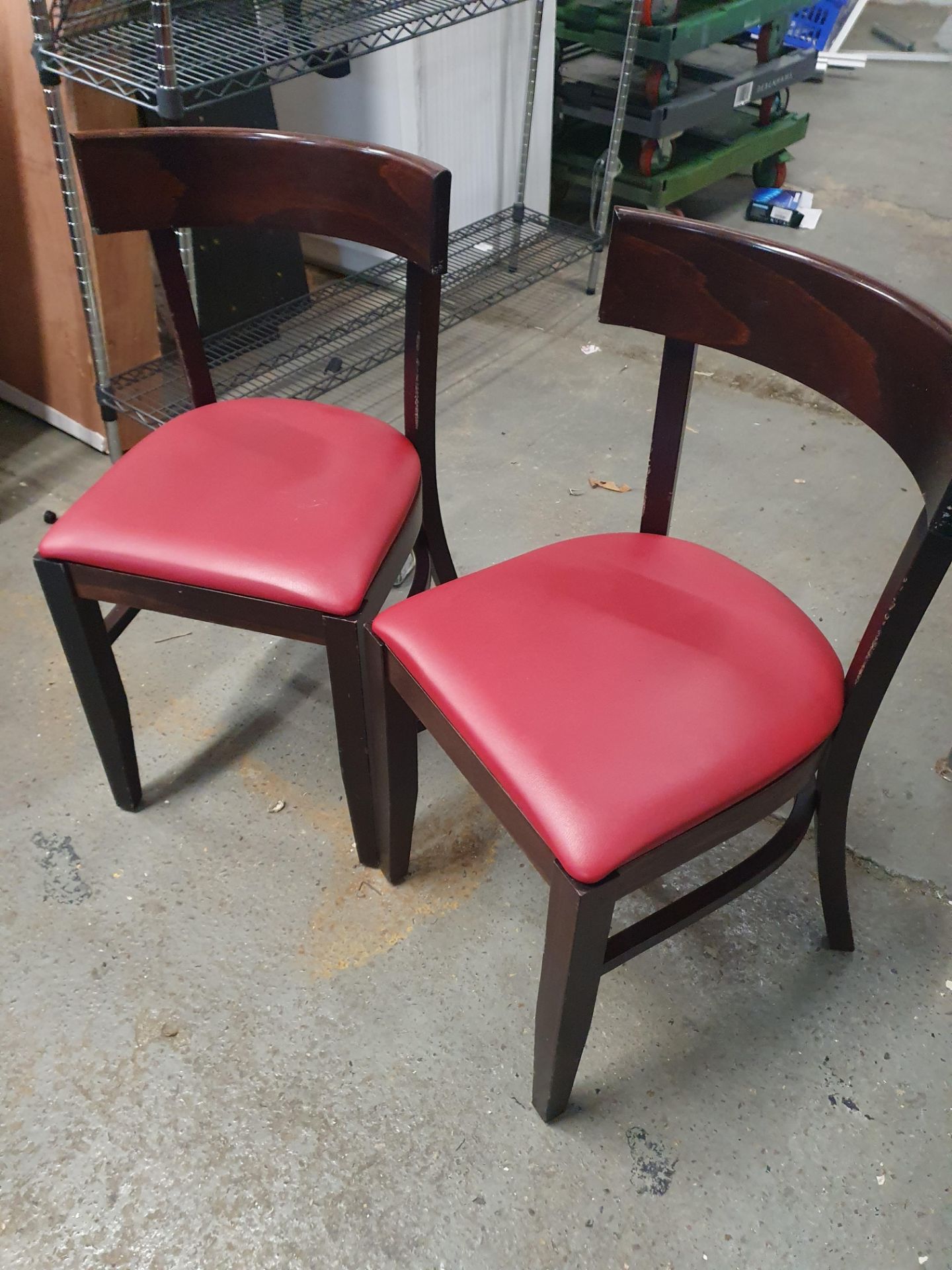 * 10 x chairs - red pads