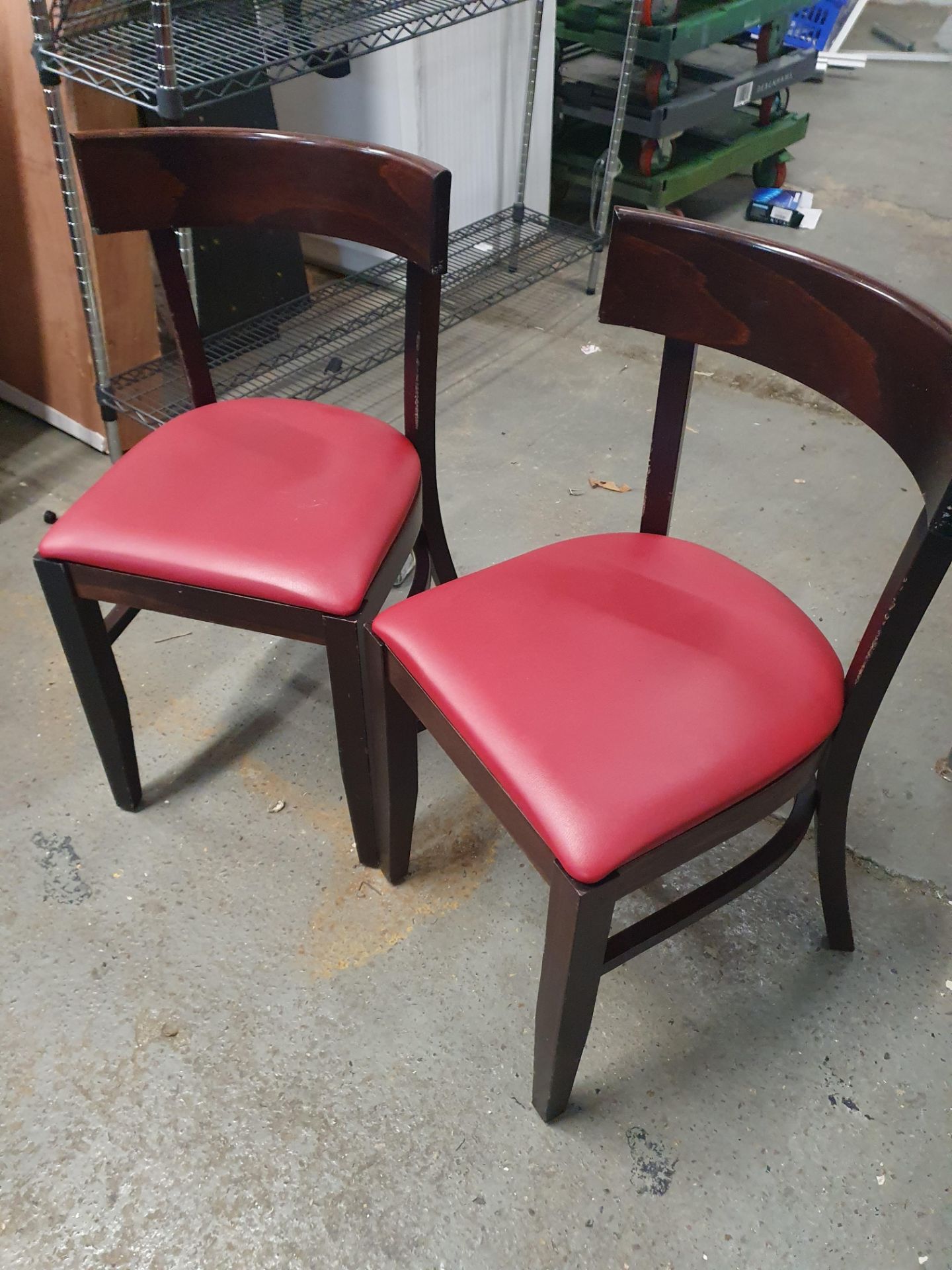 * 8 x chairs - red pads