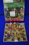 *Disney 5pc Christmas Ornament Set (some faults to