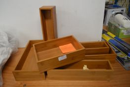 *Set of Bamboo Drawer Organisers