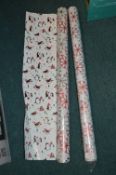 *Two Rolls of Double Sided Christmas Wrap