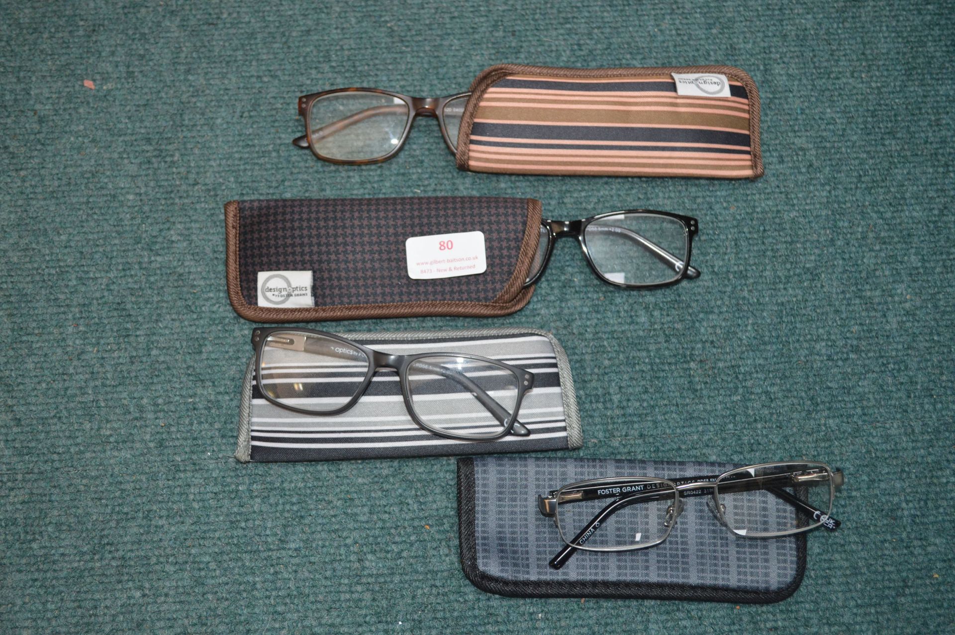 *4 Pairs of Foster Grant Reading Glasses