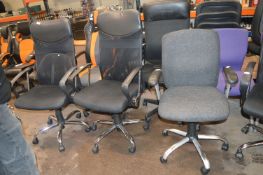 *Two Mesh Back Office Chairs and Another