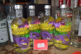 *4x 70cl of Absolut Passionfruit Vodka