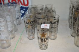 13 Estrella Half Pint Glasses