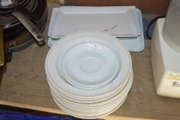 Oblong Serving Platters, and Round Plates