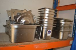 *~18 Stainless Steel Bain Marie Inserts Some with