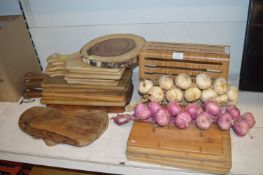 Quantity of Chopping, Cheese, and Serving Boards