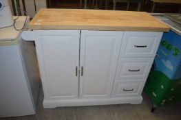 *Extendable Island Kitchen Trolley with Three Draw