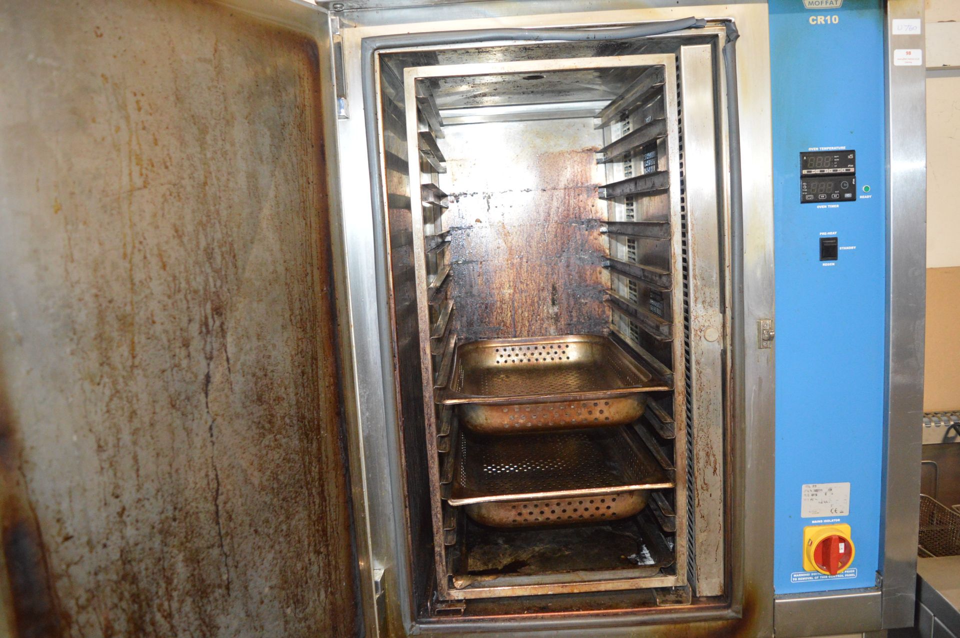Moffat CR10 Single Phase Oven on Stand - Image 2 of 2