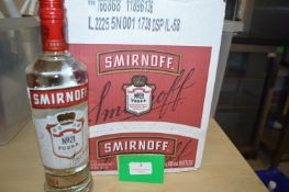 *6x 500ml of Smirnoff No.21 Vodka