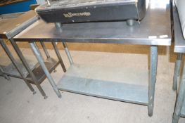 Stainless Steel Preparation Table with Upstand to