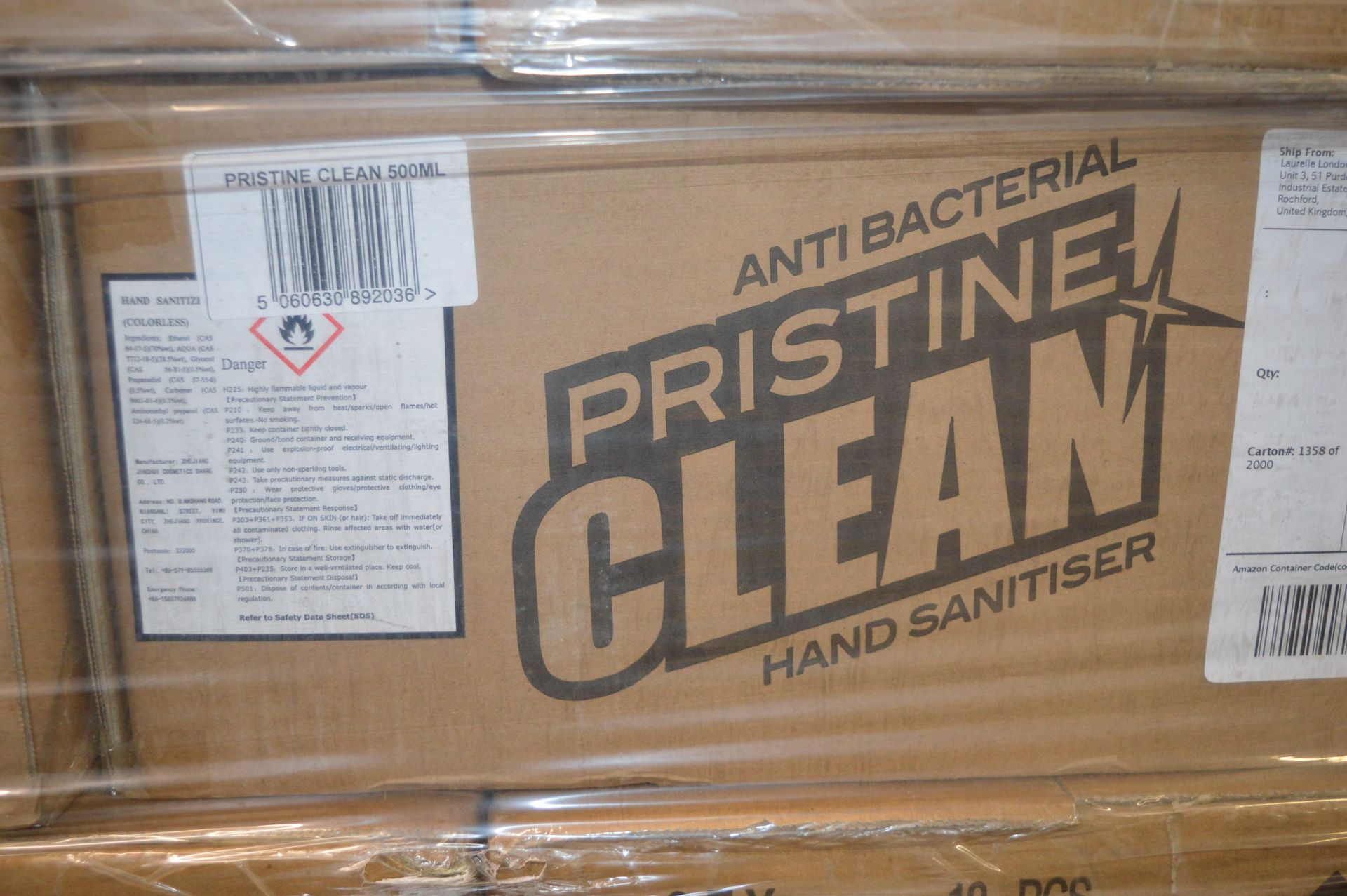 *Ten Boxes of Pristine Clean Hand Sanitiser