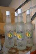 *4x 70cl of Angels Peach Schnapps