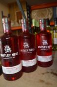 *3x 70cl Whitley Neill Raspberry Gin