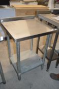Stainless Steel Preparation Table with Upstand to