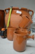 Terracotta Pot and Mugs