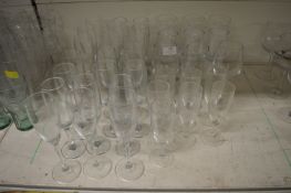Quantity of Various Wine Glasses, Champagne Flutes