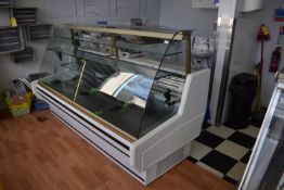 *Serve Over Deli Counter with Curved Glass Front 2m long 1m deep