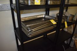 *Eight Stainless Steel Trays