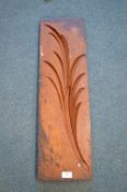 *Large Period Antique Palm Design Carved Wooden Mould for Plaster Architectural Detail