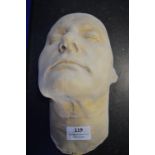 *Plaster Face Cast marked Golone