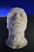 *Plaster Life Half Face Cast of Mark Danny