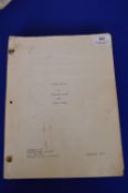 *Film Screenplay for The Fly by Charles Poug and Walon Green 1984 for Brooks Films