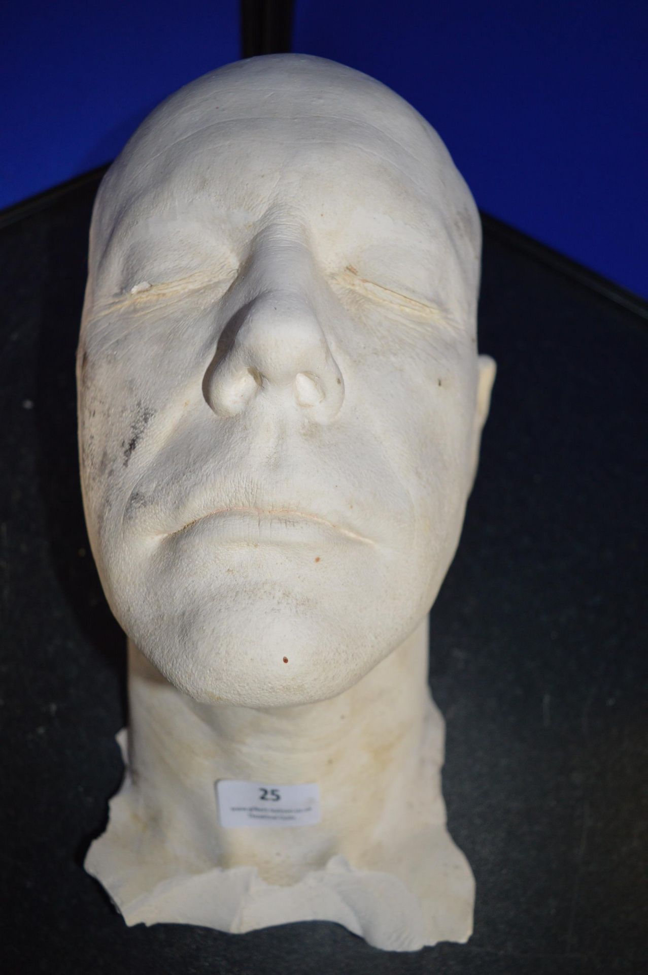 *Plaster Life Cast Half Bust of Jim Graham