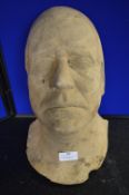 *Plaster Male Half Bust