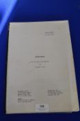 *Film Screenplay for Horror Movie by Steven Volk 4th Draft 1984 for Goldcrest Films