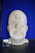*Solid Plaster Head of a Cyclops Figure 12” height