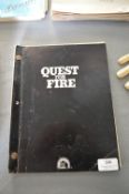 *Film Screenplay for Quest for Fire by Gerard Brach 1st Draft 1979