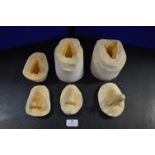 *Three Two Part Plaster Nose Moulds for Anthony Morton Including Pinocchio