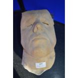 *Male Plaster Face Cast with Latex Mask