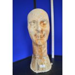*Plaster Cast Elvis for Tussaud’s Rock Circus Piccadilly - Hollow Plaster Bust 19” height