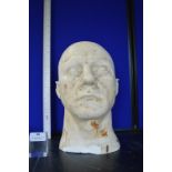 *Solid Plaster Male Bust