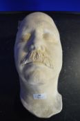 *Plaster Life Cast Half Bust of Larry Rapp