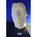 *Plaster Face Cast marked Frank Perra Daniel