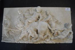 *Plaster Cast of a Lion and Cherubs