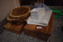*Quantity of Wooden Serving Boards etc.