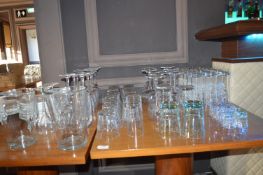 *Assorted Glasses, and 2 Glass Tubs