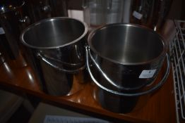 *Two 7” Stainless Steel Ice Buckets