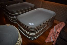 *Ten Grey Genware Porcelain Rectangular Platters 14”x9.5”